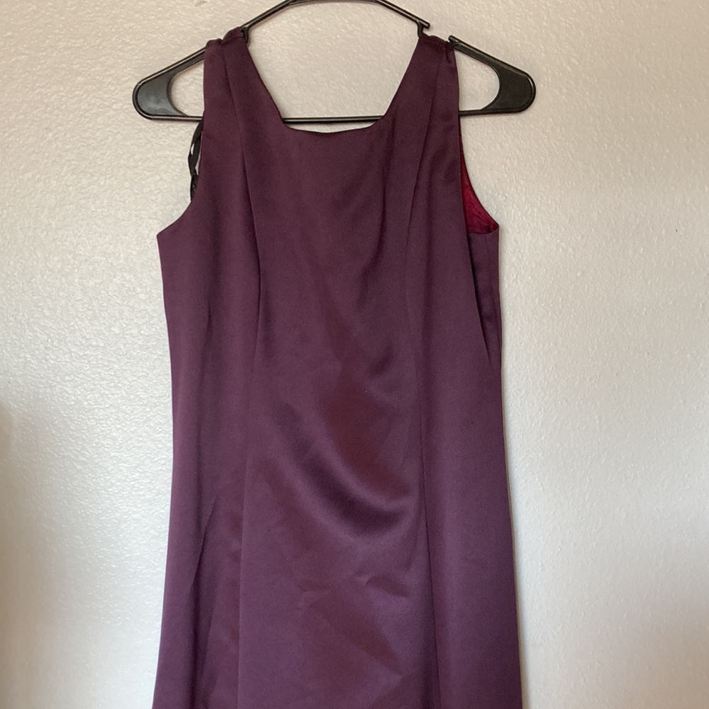 Vintage burgundy, plum, purple wine, Michelangelo for dress - Picture 4 of 10